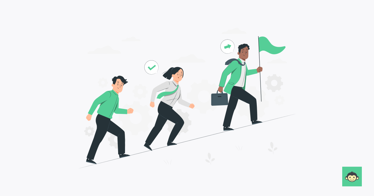 Employer leading employees