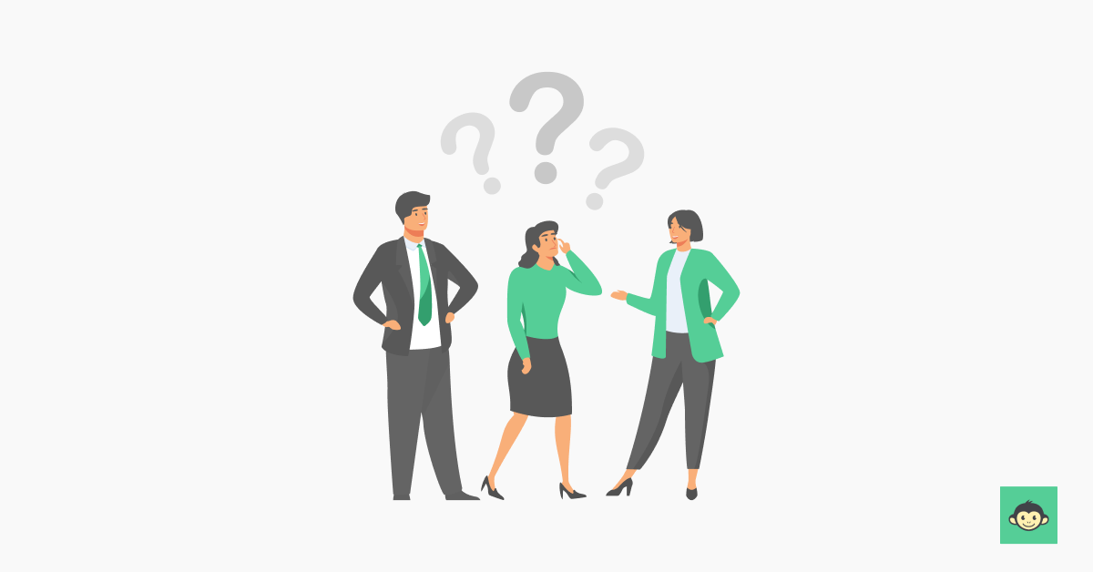 Employees discussing together