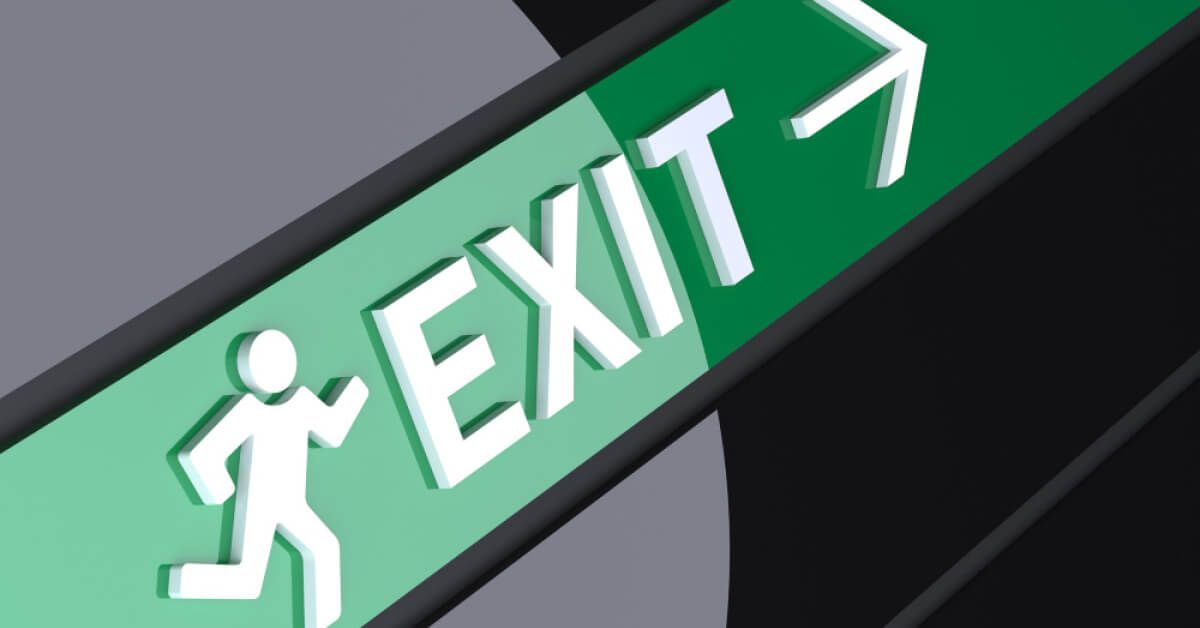 Exit sign